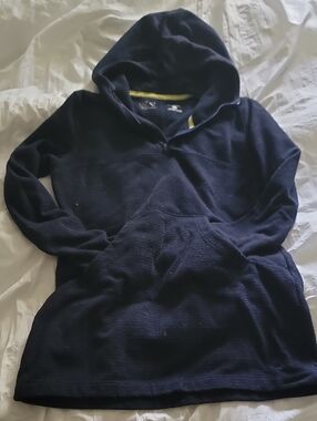 Women's Navy Hooded Pullover Sweater